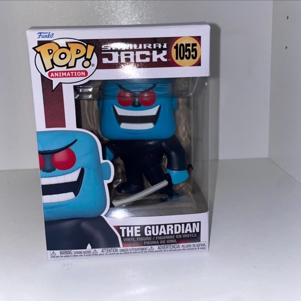 Funko Pop! Animation Samurai Jack The Guardian Figure - Blue and Black